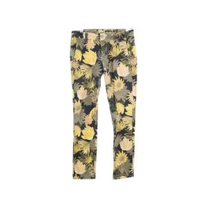 Please  Pantalon Pantalon slim en coton jaune