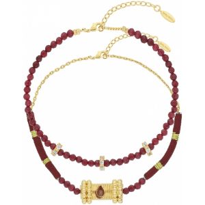 Bracelets Hipanema Set bracelets Balkan garnet - Couleur Unique - Taille Jaune