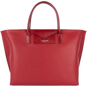 LANCASTER  Cabas Sac cabas main Zipp&eacute;e L Maya KBA  517-19 Carmin