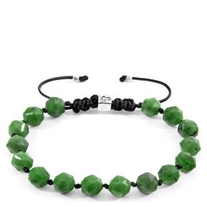 Anchor & Crew  Bracelets Bracelet Macramé Zebedee Argent Et Pierre
