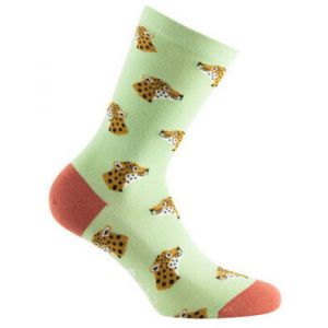 Achile  Chaussettes Mi-chaussette jersey ""Semis panth&egrave;res"" Coton peign&eacute;