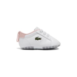 Lacoste  Baskets basses enfant Baskets  - Blanc et Rose - CARNABY SET Pour b&eacute;b&eacute;