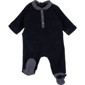 Jacadi  Pyjamas / Chemises de nuit Pyjama velours bleu