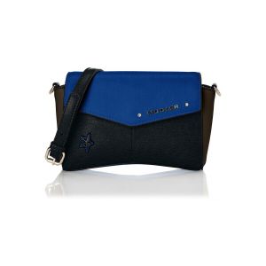 Thierry Mugler  Sac Bandouliere Mugler Sac Bandouili&egrave;re Angie 3 Noir/Taupe/Bleu electrique