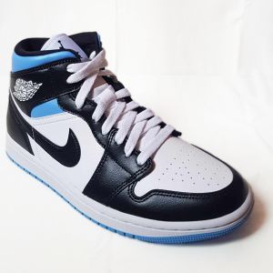 Baskets montantes Nike Jordan 1 Mid University Blue - BQ6472-102 - Taille : 38 FR - Couleur 38 - Taille Bleu