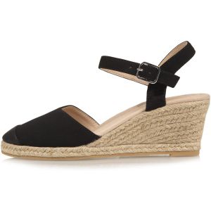 Isotoner  Espadrilles Espadrilles fermées Femme talon corde Noir