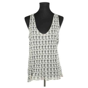 Zadig & Voltaire  Blouses Top sans manche en lin gris
