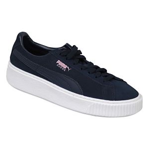 Chaussures enfant Puma Suede Platform JR - Couleur 37 1/2 - Taille Bleu