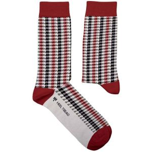 Sock Affairs  Socquettes Chaussettes Pied de Poule Bordeaux (Tissus Porsche)