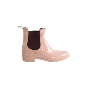 Lemon Jelly  Bottes Boots en cuir verni rose