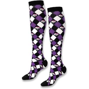 Monster High  Collants & bas Argyle Skulls Chaussettes jusqu&rsquo;aux genoux