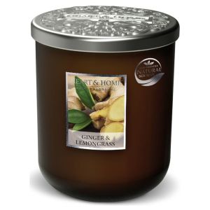 Heart And Home  Bougies, diffuseurs Grande jarre bougie senteur gingembre et citronnelle