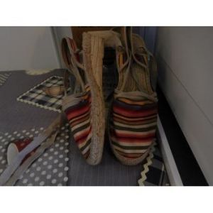 Pare Gabia  Sandales Sandales en toile avec lie &agrave; mettre autour de la cheville