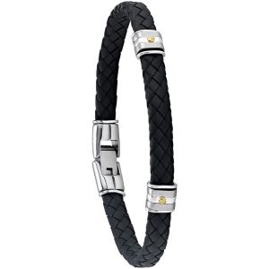 Jourdan  Bracelets Bracelet homme  Hudson cuir synthétique noir