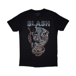 Slash  T-shirt Skull Guitar Snake