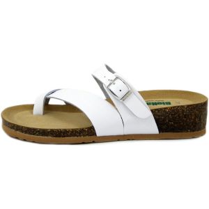 Bionatura  Tongs Femme Chaussures, Tong en Cuir lisse, Semelle cuir-12A2038I