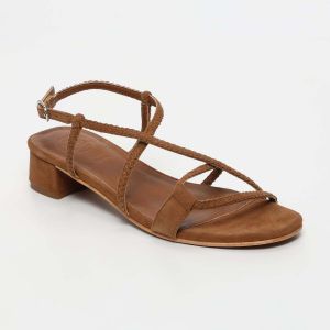Whitesun  Sandales Sandales Talon Deepakala Camel