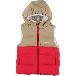 Decathlon  Doudounes enfants Doudoune sans manche beige, fuchsia