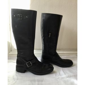 Ash  Bottes Bottes Ash en cuir noir pointure 39