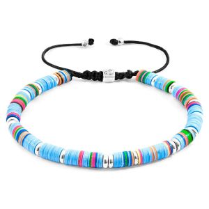 Anchor & Crew  Bracelets Bracelet Macramé Kivu Argent Et Disque De Vinyle
