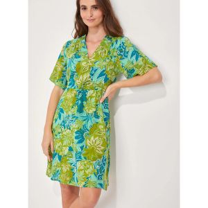 La Fiancee Du Mekong  Robe courte Robe coton bio évasée ZAINA