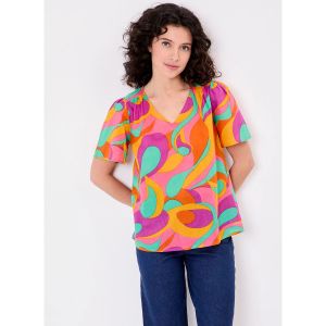 La Fiancee Du Mekong  T-shirt Top manches courtes voile de coton bio PALANE