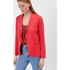 Veste La Fiancee Du Mekong Veste imprimée souple ajustée Ecovero CATLINE - Couleur FR 36,FR 38,FR 40,FR 42,FR 44,FR 46,FR 48,FR 50 - Taille Rouge