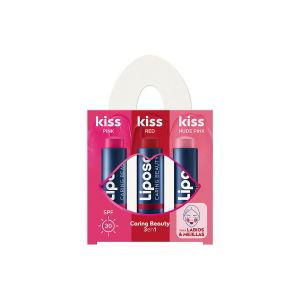 Liposan  Soins & bases l&egrave;vres Kiss Kiss Kiss Pack 3 Pi&egrave;ces