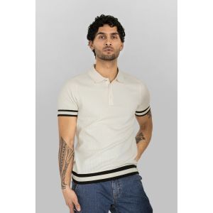Enorsia  Polo Chemise polo premium avec rayure c&ocirc;tel&eacute;e