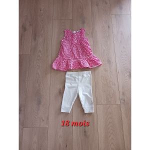 3 Pommes  Ensembles enfant Robe + leggin 3 Pommes 18 mois