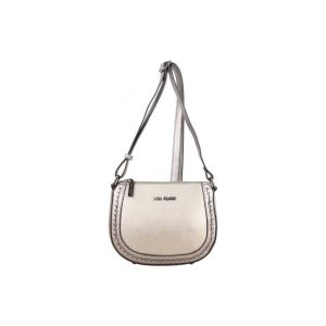 Mac Alyster  Sac à main Sac demi rond  Sublime déco lien Gris irisé