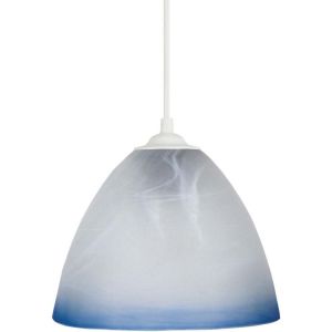 Tosel  Lustres, suspensions et plafonniers Suspension cloche verre bleu