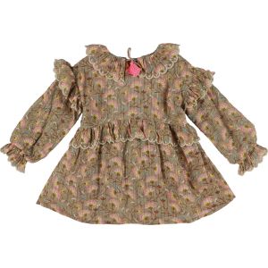 Louise Misha  Robe enfant Robe kaki, rose
