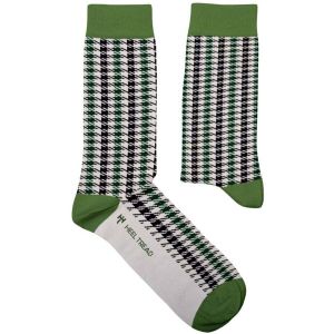 Sock Affairs  Socquettes Chaussettes Pied de Poule Vert (Tissus Porsche)