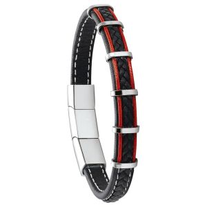 Jourdan  Bracelets Bracelet homme  Kessel noir et rouge