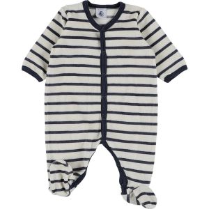 Petit Bateau  Pyjamas / Chemises de nuit Pyjama bleu, banc