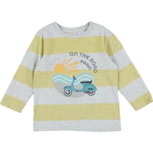 Tape à l'oeil   T-shirt enfant T-shirt jaune, gris
