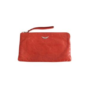Zadig & Voltaire  Pochette Pochette en cuir rouge