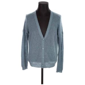 Des Petits Hauts  Gilet Cardigan en laine bleu