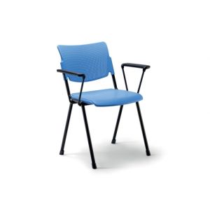 Lot de 4 chaises de collectivité avec accoudoirs CARION