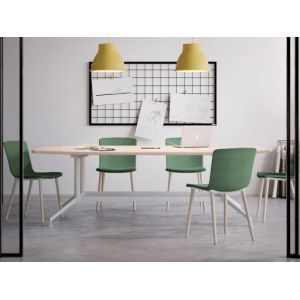 Table de réunion tonneau design 8 à 14 personnes