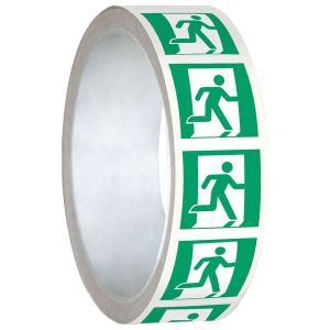 Pictogramme ISO 7010 en rouleau Sortie de secours (à droite) - E002