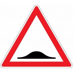 Panneau A2b - Ralentisseur de type dos-d'âne (homologué route)