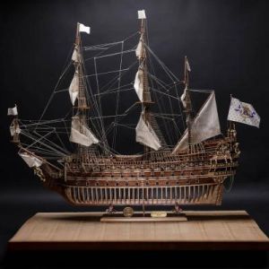 Maquette Voilier en bois : Navire Soleil Royal - Edition Limitée et Numérotée - 1/70