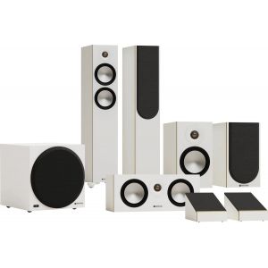 Packs d'enceintes grand spectacle Monitor Audio Bronze 300 7G 5.1.2 Blanc