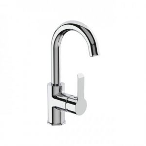 Mitigeur lavabo col de cygne - en laiton chromé - KING KRAMER