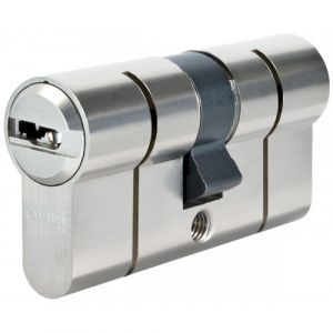 Cylindre P6PS Pr&eacute;Snap double s'entrouvrant - laiton nickel&eacute; - 3 cl&eacute;s - 40X65 ABUS