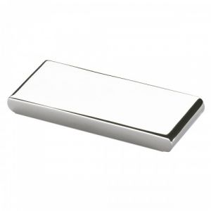 Poignée de meuble Fermo - 74 x 7 mm - hauteur 27 mm - par 4 - chromé brillant HETTICH