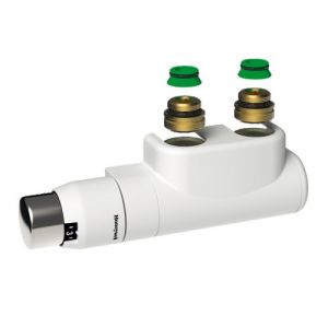 Blocs de raccordement design à vanne thermostatique - coudé gauche - blanc STELRAD
