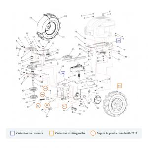 Pièce détachée n°58 pour P55 - TAPPO TE RID.1/4 GAS L.19 ZNT & ( K ) [MB] EUROSYSTEMS